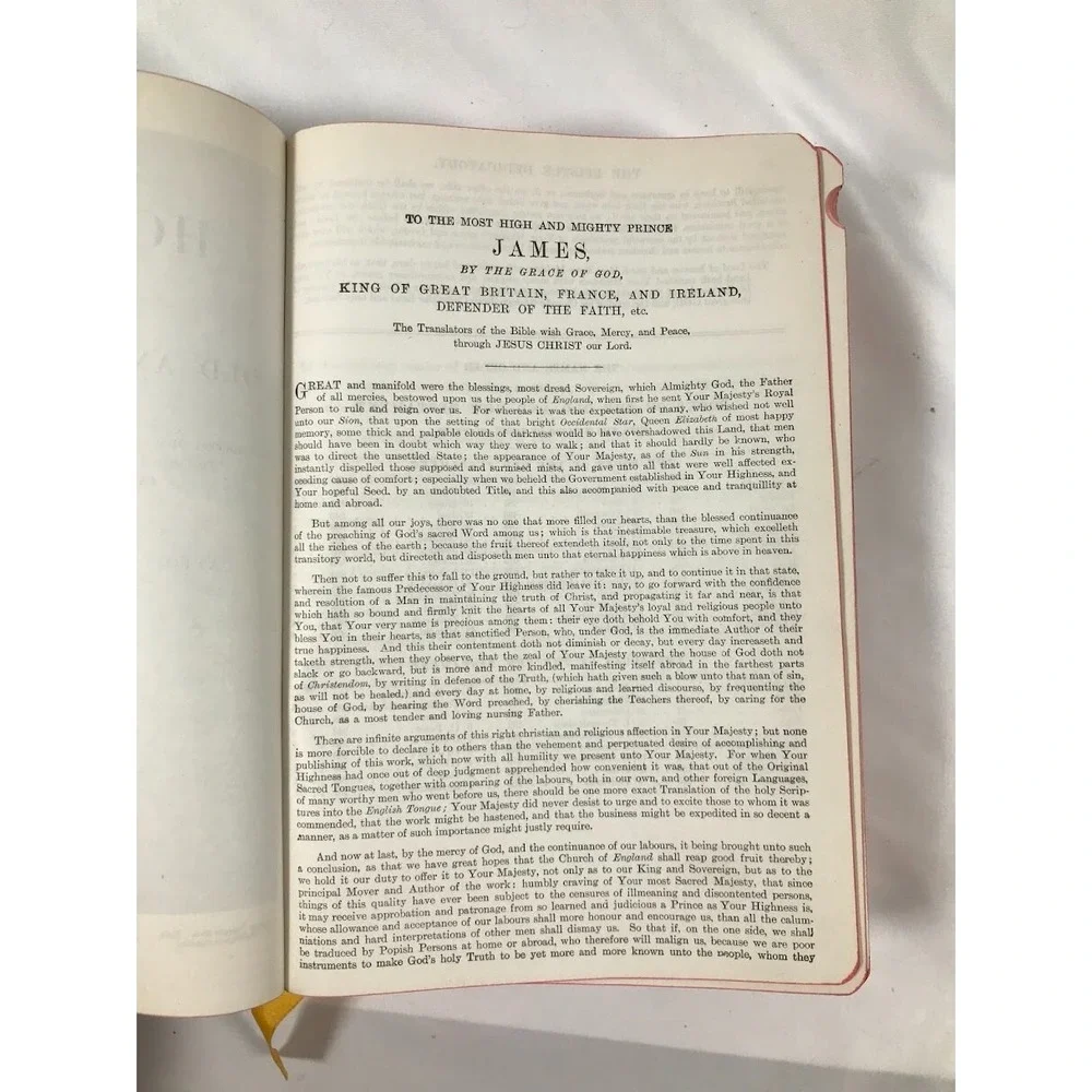 Vintage Thomas Nelson KJV Holy Bible Thumb Index Gold Gilt Edge Black Book